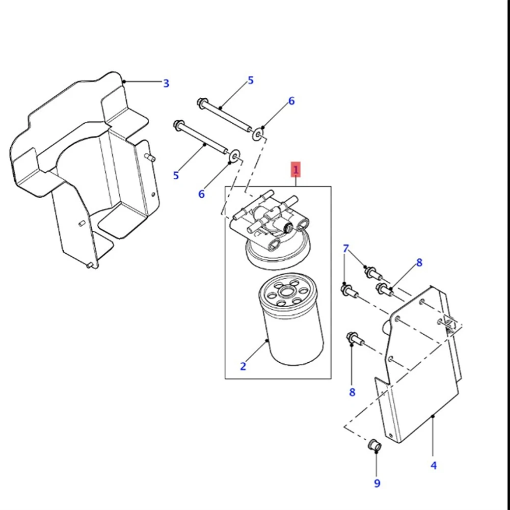 Крышка головки топливного фильтра WJN500190H WJI500040 для крышки держателя 2007-2016