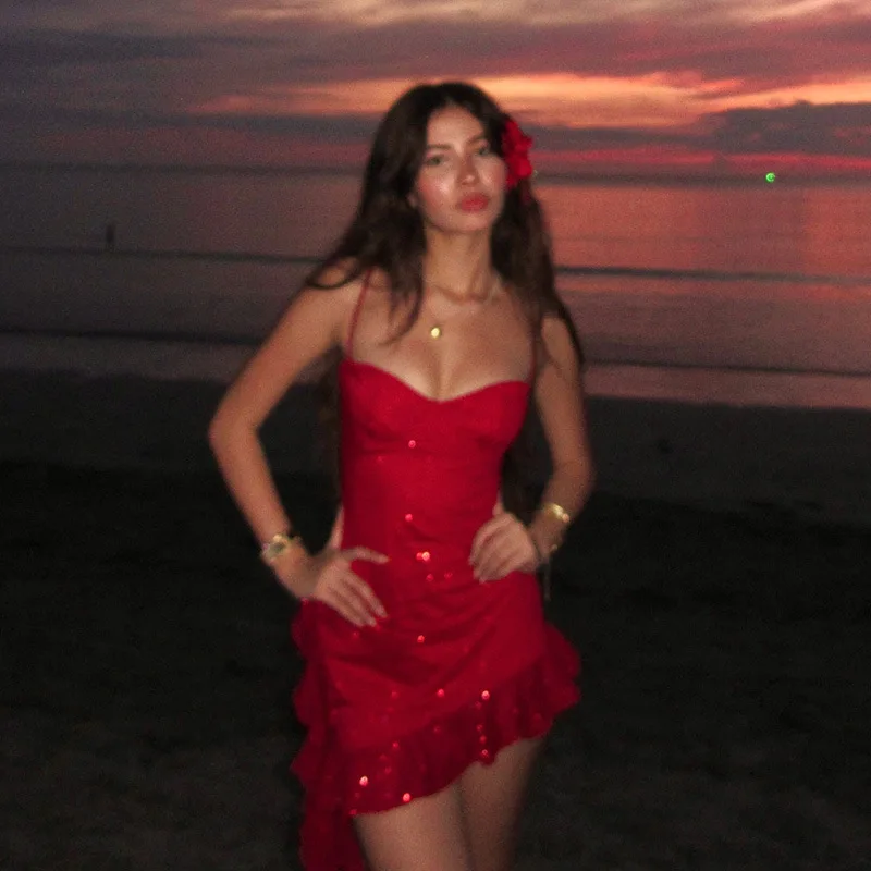 Красное платье Jyate