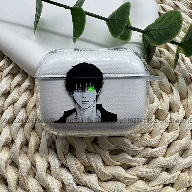 Фото Чехол для наушников в стиле аниме Jujutsu Kaisen Fushiguro Touji для AirPods 4, 3, 1, 2 поколения, защитный чехол для AirPods Pro3, Pro Cover №2