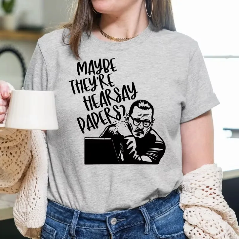 Фото Может быть, они — Mr Hearsay Papers Tee Justice For Shirt. Модные рубашки. Джонни Депп. №2