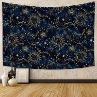 sun and moon tapestry star psychedelic mandala wall hanging macrame bohemia hippie room decor yoga mat bedroom sheet