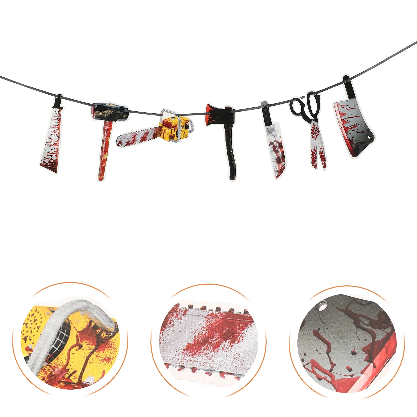 

Halloween Banner Partyhanging Garland Decorations Bunting Background Scaryhappy Flags Supplies Fakehaunted House Birthday Zombie