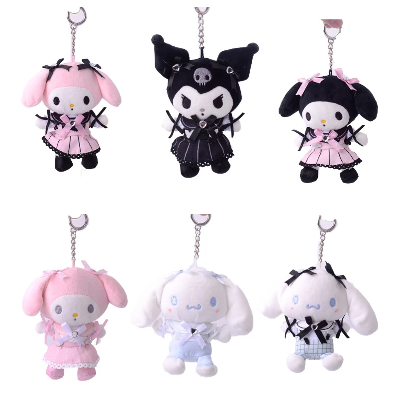

Новая японская Привязка мечты 2022, девушка Kuromi Mymelody Cinnamoroll Мягкая Подвеска для ключей, подарок на день рождения, праздничный подарок