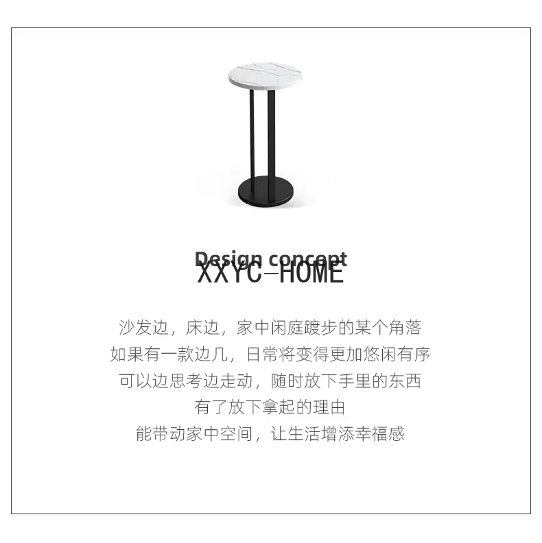 Узкая многофункциональная зона для спальни маленькая круглая Минималистичная