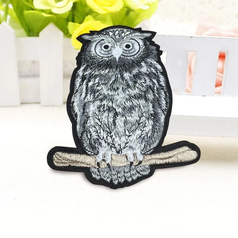 1 шт. модная вышивка в виде совы аппликация для шитья одежды |
