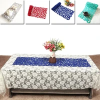 new felt table runners modern hollow out table home decoration rectangle tv cabinet table runners for wedding decorations