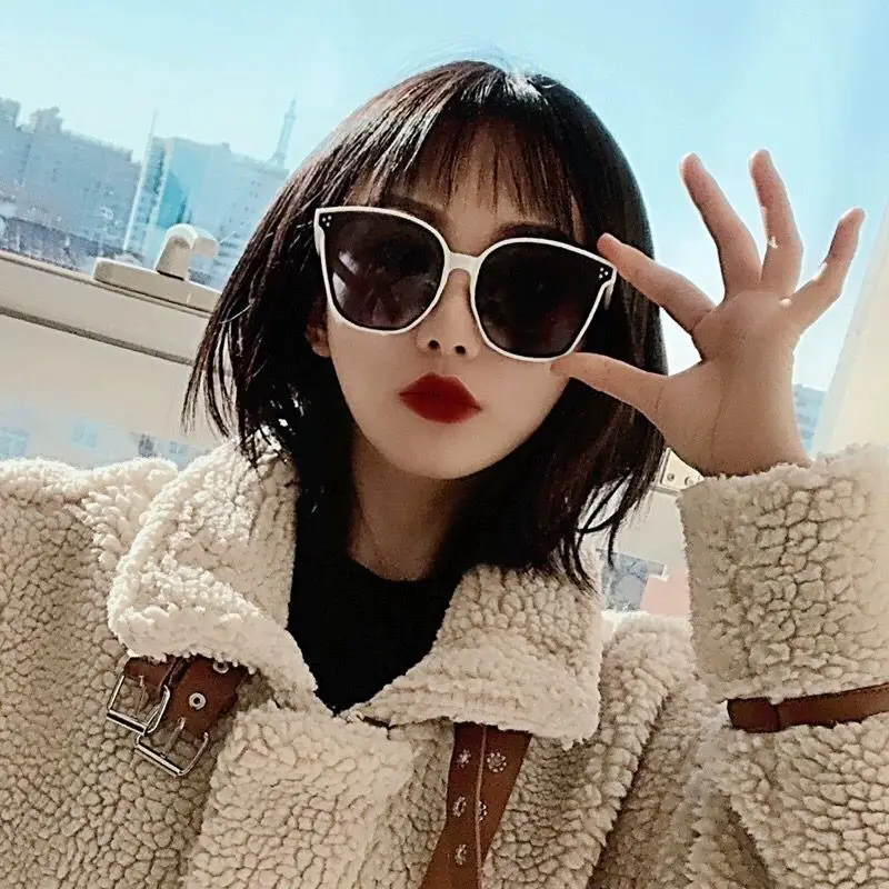 

2022 Fashion Square Cat Eye Shades Vintage Bule Pink Sun Glasses Women Brand Design Sunglasses Oculos De Sol Dropshipping UV400