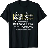 musician trombone these are difficult times t shirt