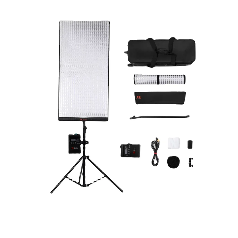

Falcon Eyes RX-848-K1 Roll Flexible Light RGBWW 2800-10000K HSI 300W 0-100% Stepless Dimming Studio Vedio Photography Lamp