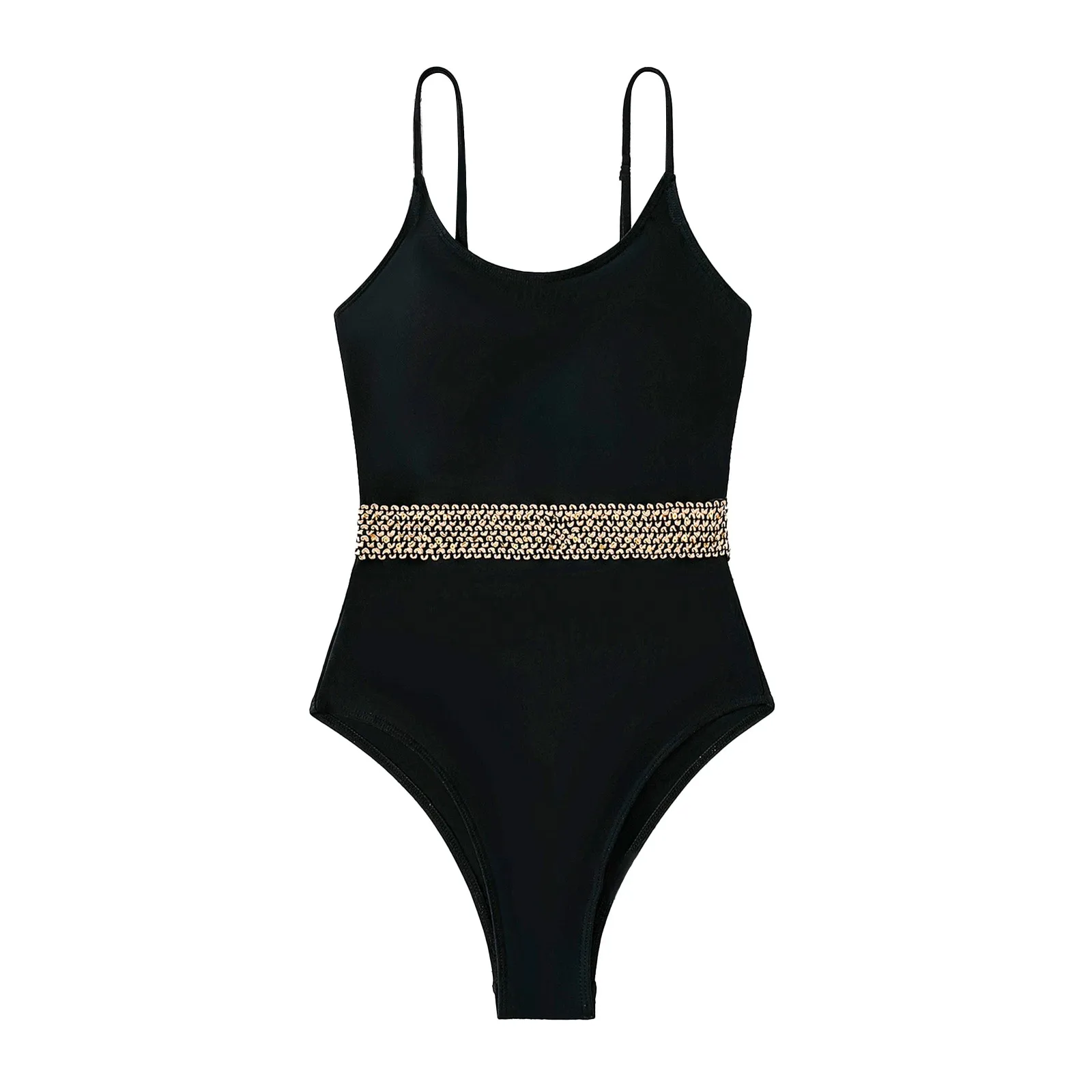 

Women's Swimwear Bikini One-Piece Fashion Swimsuit Sling Sexy Belt Swimwears Swimwear Panties for Women Satin