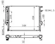 

BBM102032 for engine radiator 3.20I E30 82- / 5.30I 88- 548 × 32