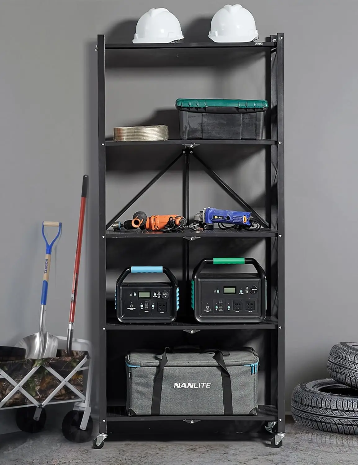 Металлические полки для хранения высотой 70 7 дюйма 5-уровневые складные на