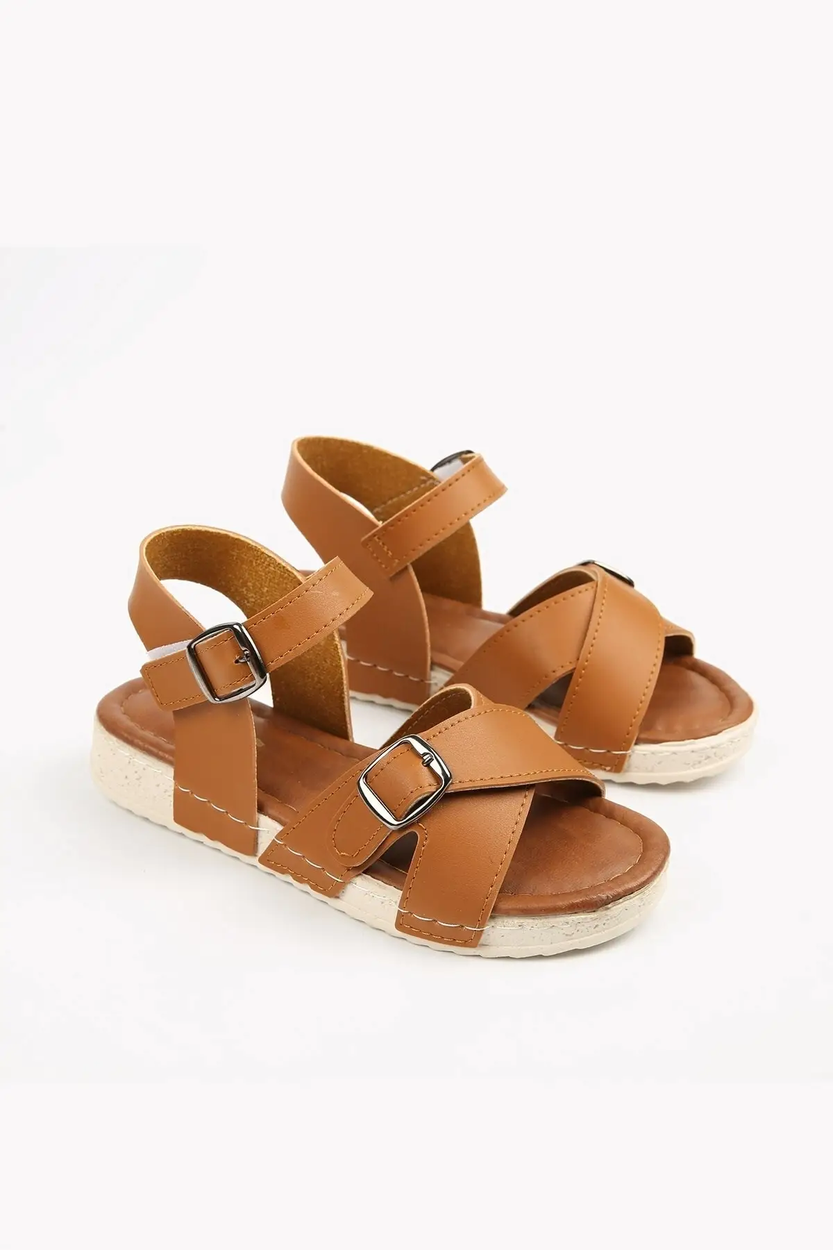

Women Sandals Marchos Tan Cross Band 2022 New Summer Comfort Breathable Casual Quality Ladies Fashion Sandals