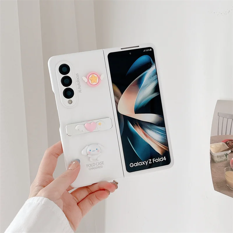 

Чехол для Samsung Galaxy Z Fold 4 мобильный телефон милый металлический чехол с подставкой Z Fold 3