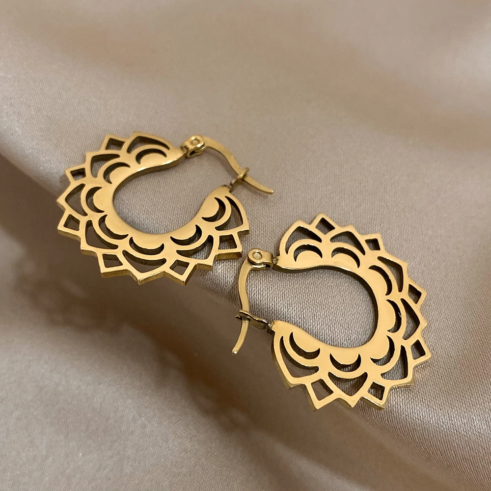 Женские серьги-кольца Greatera из нержавеющей стали