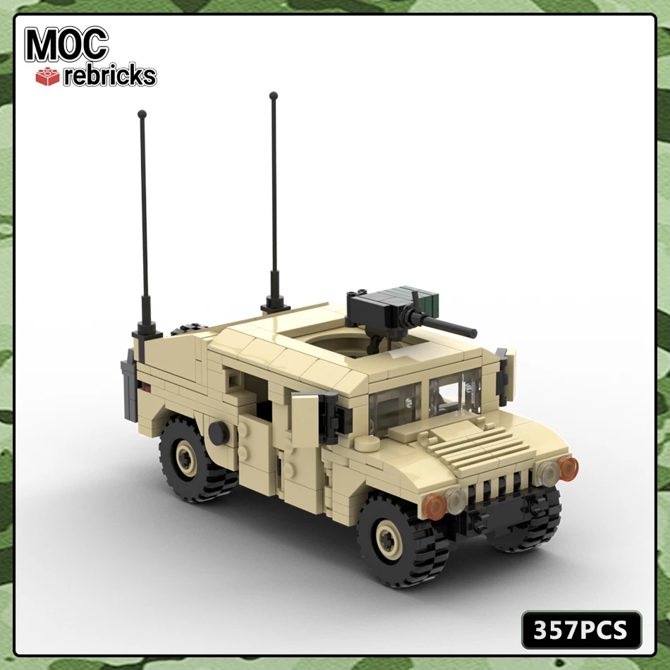 Конструктор MOC Военная серия армия США военная пехота боевой автомобиль модель