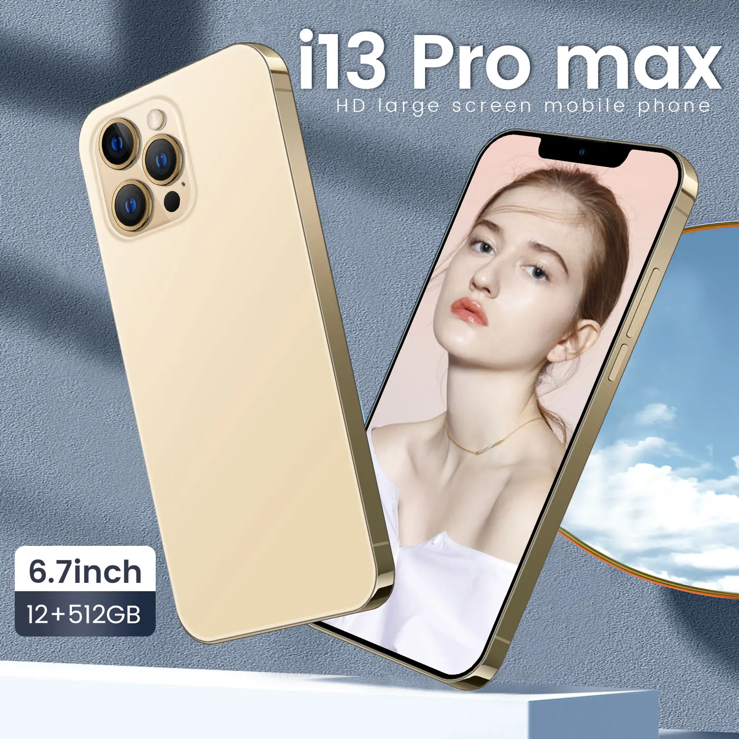 

Android Tablet Dual SIM Snapdragon 12GB 512GB 6.7Inch 16MP+32MP Camera Global Version 5G Bluetooth 10 Core I13 Pro Max Laptop