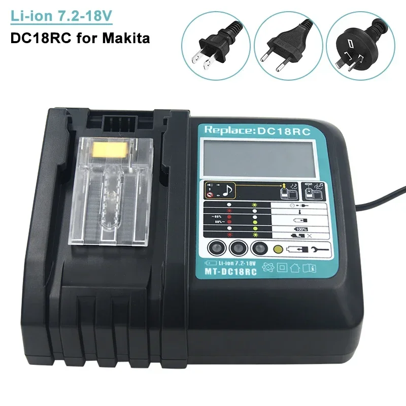 Зарядное устройство Makita DC18RC для аккумуляторов BL1830 Bl1430 3А