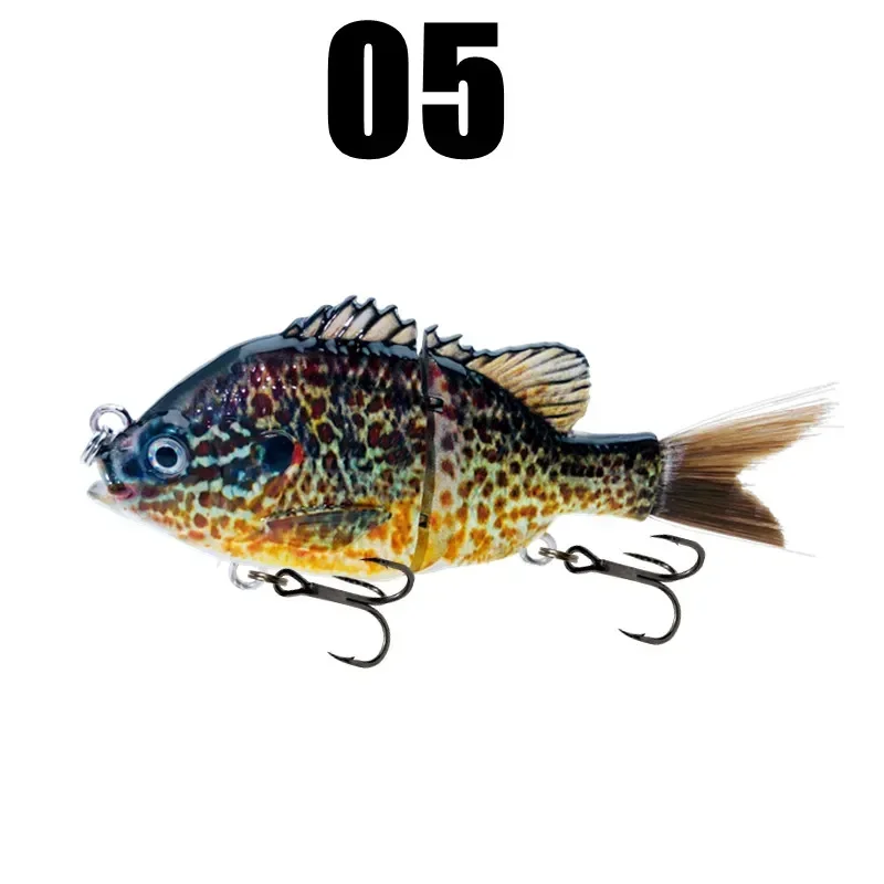 GRS многошарнирная рыболовная приманка Bluegill Swimbaits медленно Тонущая жесткая рыболовная приманка для окуня 100 мм 45 г