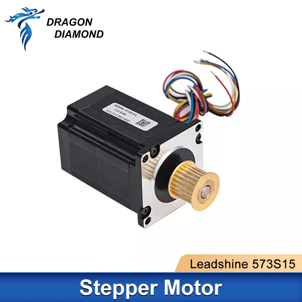 DRAGON DIAMOND Leadshine 3 phase Stepper Motor 573S15 for NEMA23 5.8A length 76mm Shaft 8mm for Laser Engraver
