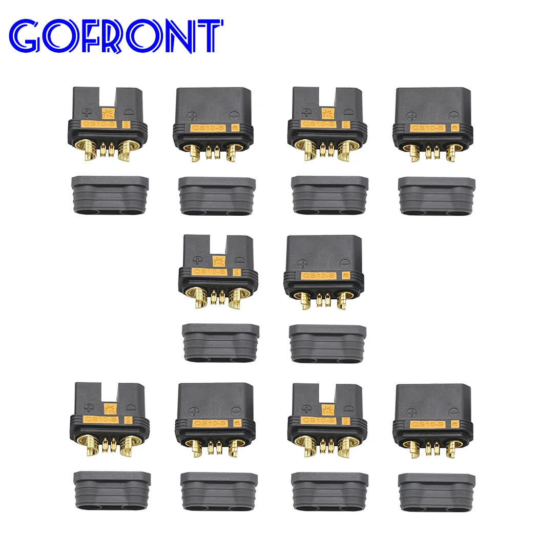 2/5 пар QS10-S сверхмощный разъем для аккумулятора анти-испарное золото 180 А большая