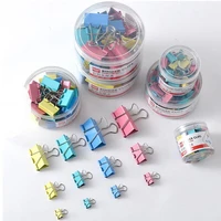 24pcs120pcs binder clips multi function colorful paper clamps clip metal bill clip for office school home desk supplies