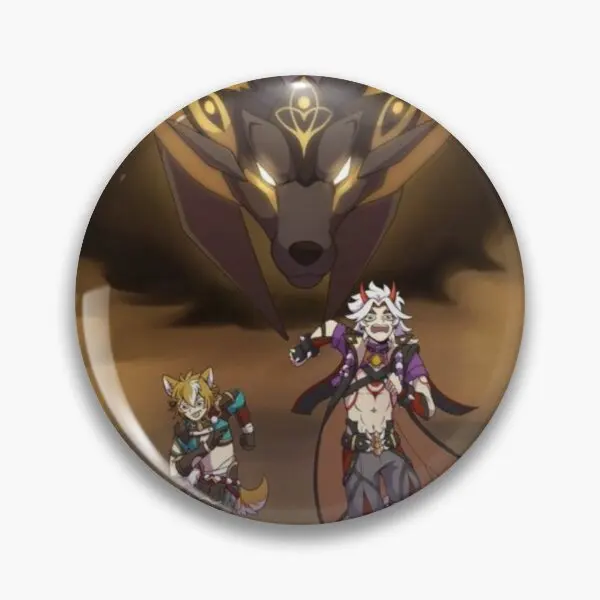 

Мягкая булавка Arataki oитто и Gorou в виде забавной шляпы, ювелирная брошь, мультяшный подарок на одежду, булавка на лацкан, модный металлический ...