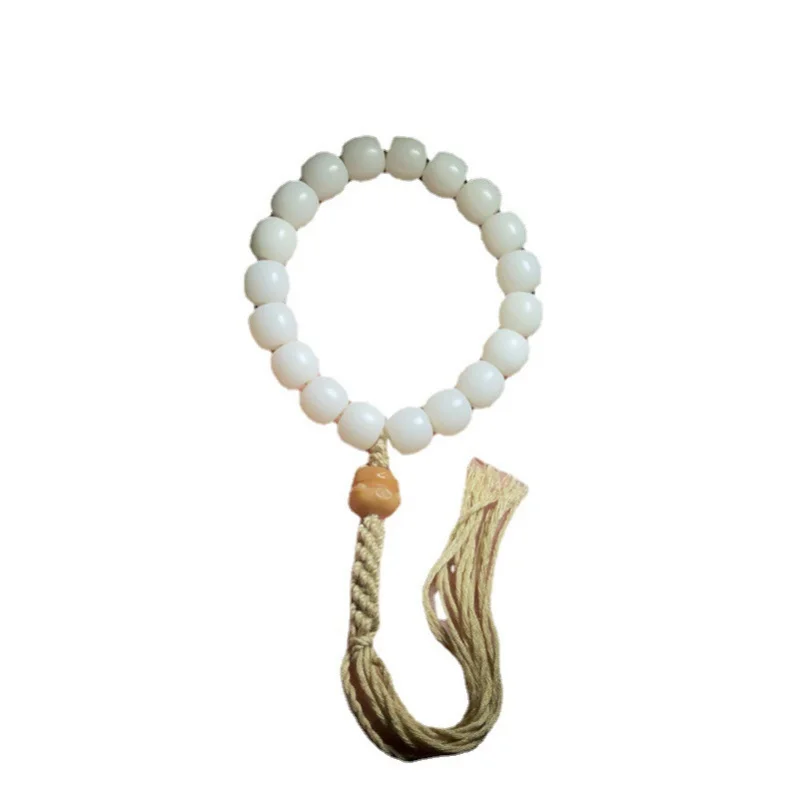 Художественное создание ручной работы Белый нефритовый корень Бодхи Ручной Один