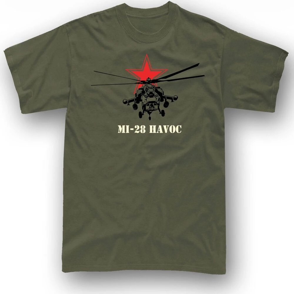 

Soviet Russia Mi-28 Havoc Attack Helicopter CCCP T-Shirt 100% Cotton O-Neck Summer Short Sleeve Casual Mens T-shirt Size S-3XL