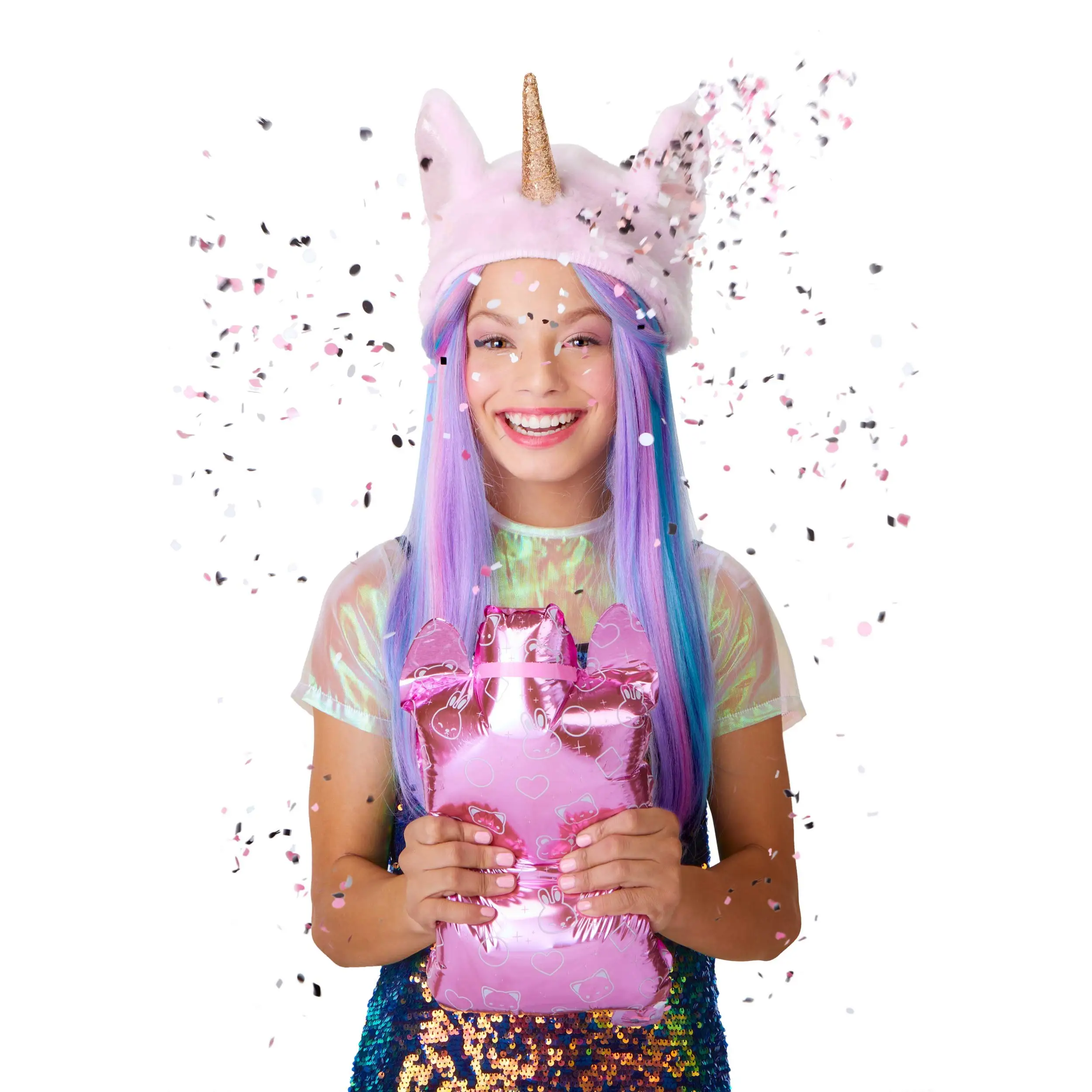 На! Модная Кукла и плюшевый Кошелек-сюрприз 2 в 1 серия 4 млани мод Джули радостное