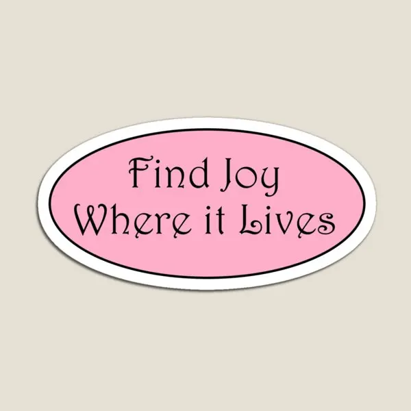 

Find Joy Where It Lives Magnet Magnetic Kids Decor Baby Holder Colorful for Fridge Organizer Refrigerator Funny Children