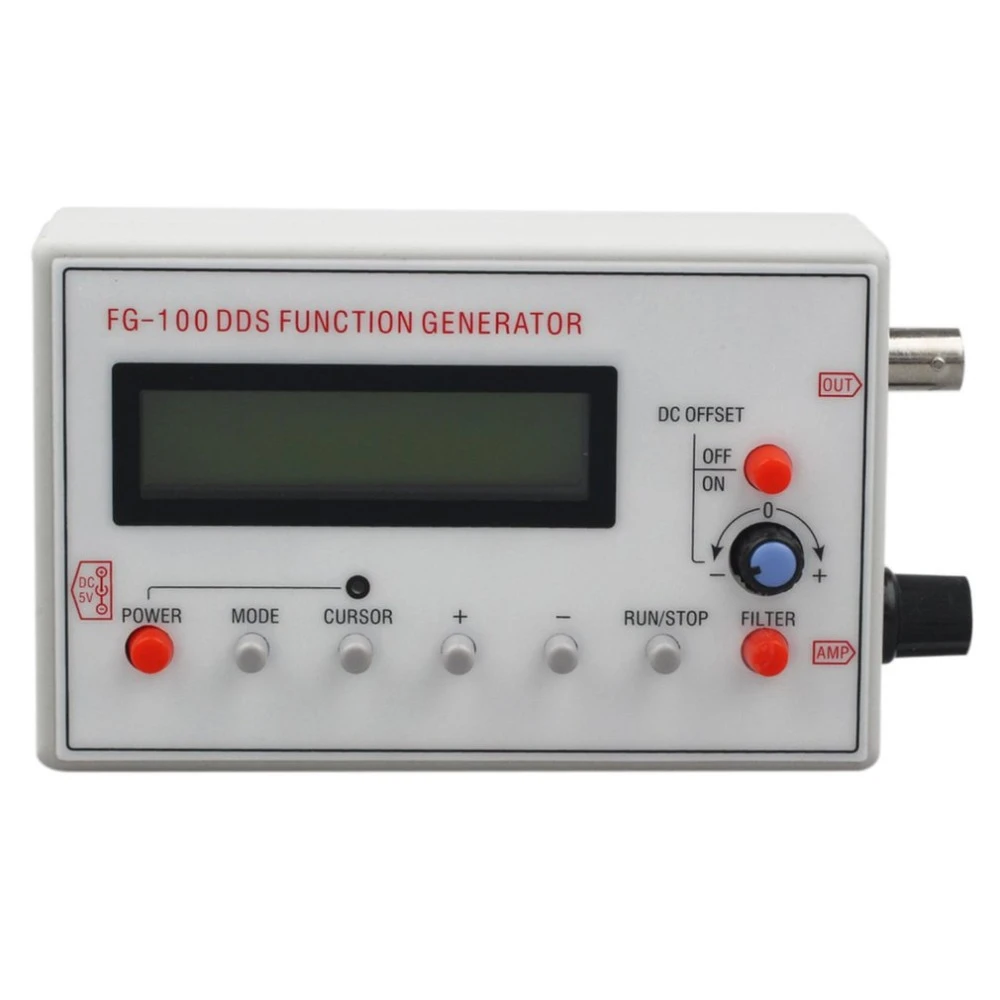 

1HZ-500KHZ DDS Functional Signal Generator, DDS Function Low Frequency Signal Generator Sine/Triangle/Square/Sawtooth Waveform
