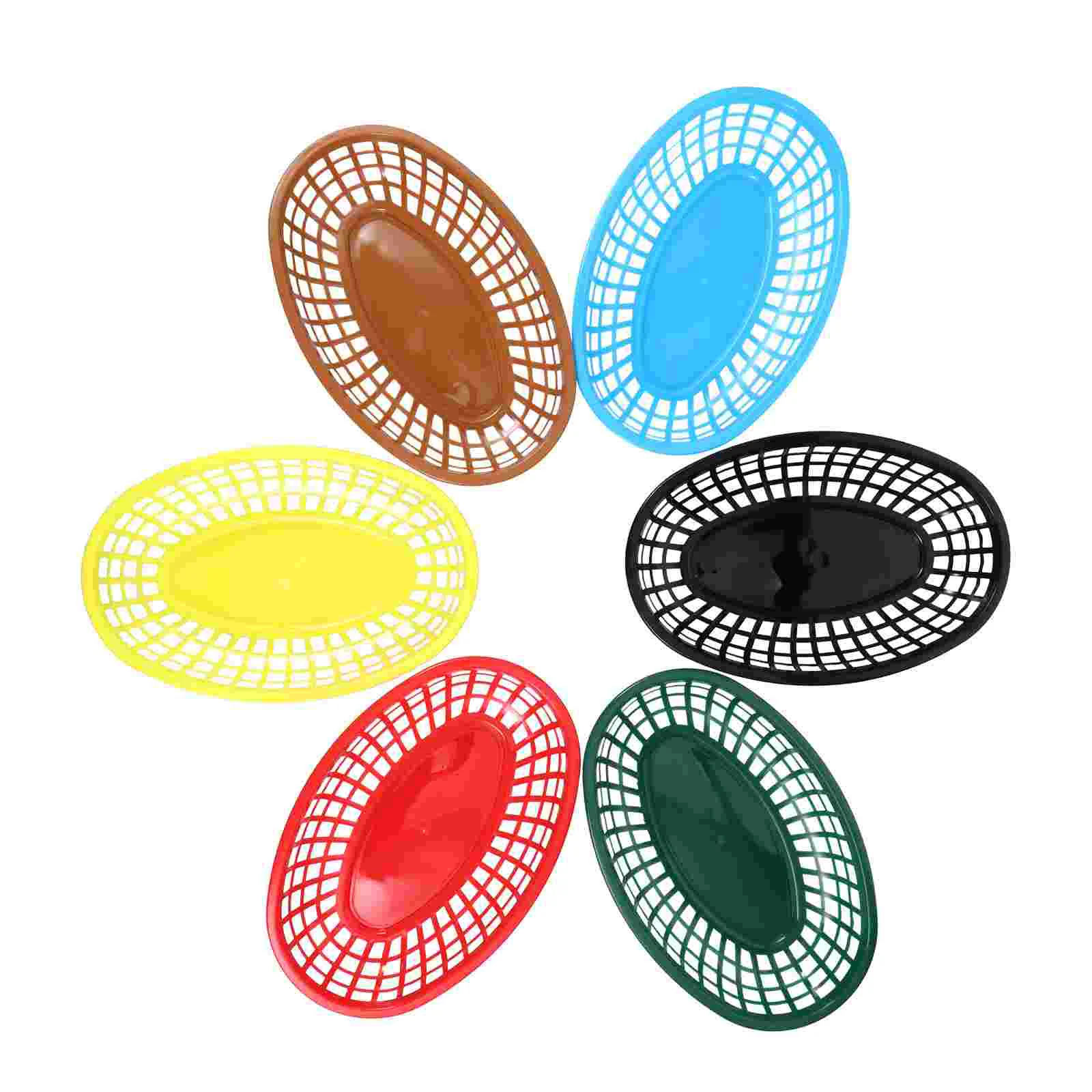 

Basketbaskets Serving Fast Oval Plastictray Snack French Bread Fry Fruit Fries Restaurant Trays Burger Hot Storage Fried Bowl