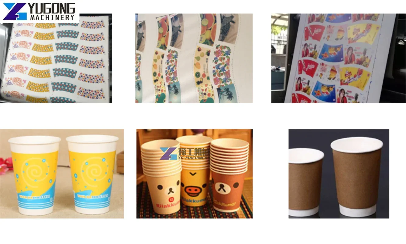 3 4 5 6 цветов кофе чай бумажный стаканчик рулон флексографская печатная машина