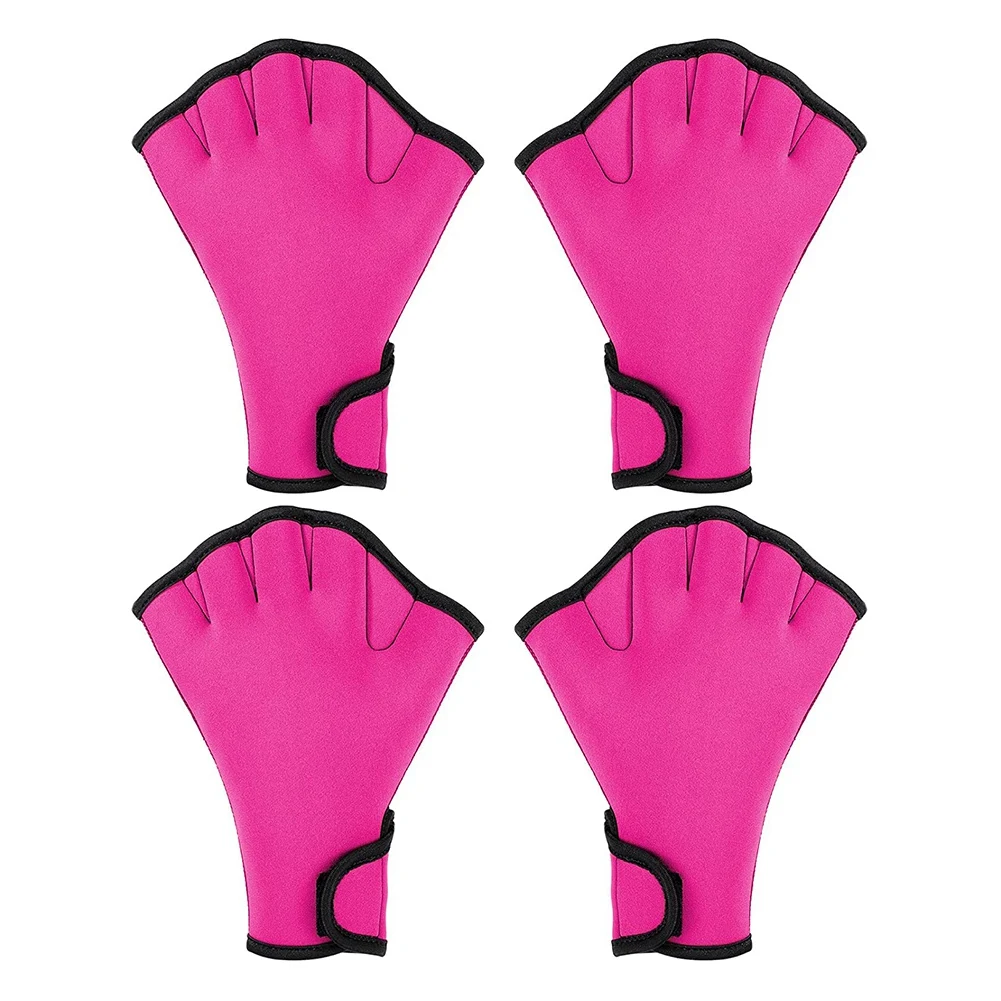 

Webbed Aquatic Gloves 2 Pairs Training Swim Gloves Women Resistance Swimming Gloves For Water Resistance Training
