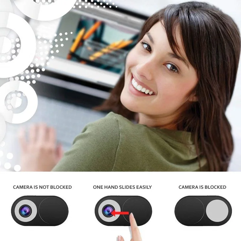 Tongdaytech WebCam Cover Shutter Magnet Slider Metal Ultra Thin Camera Cover For Web Cam Phone PC Laptop Lens Privacy Sticker