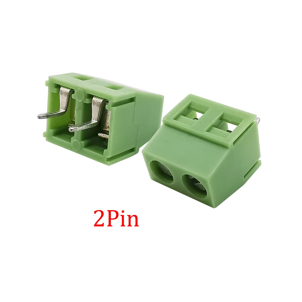 10 шт. KF127 5 0 мм шаг PCB клеммы провода блок 2Pin 3Pin сращиваемый прямой контакт винтовой