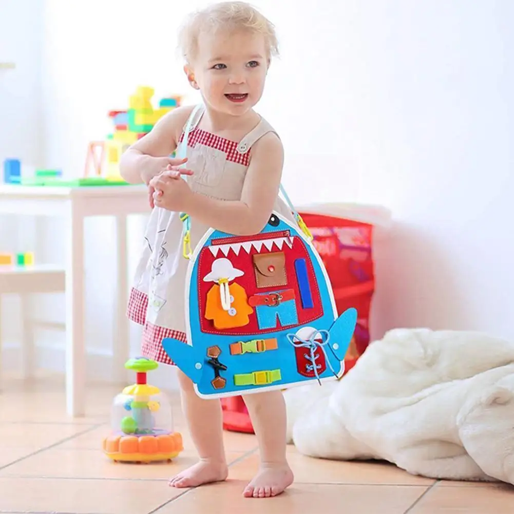 

Montessori Baby Busy Board DIY Animal Series Toddlers Habits Learning Story Knowledge Toys Developing Early Toys Education K6V7