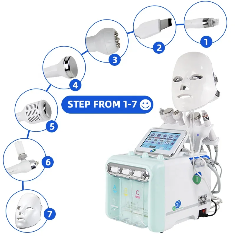 

Top quality Low Price 6 in 1 Hydra Oxygen Jet Dermabrasion Hydro Aqua Peeling Beauty Face Equipment Salon Facial Machine
