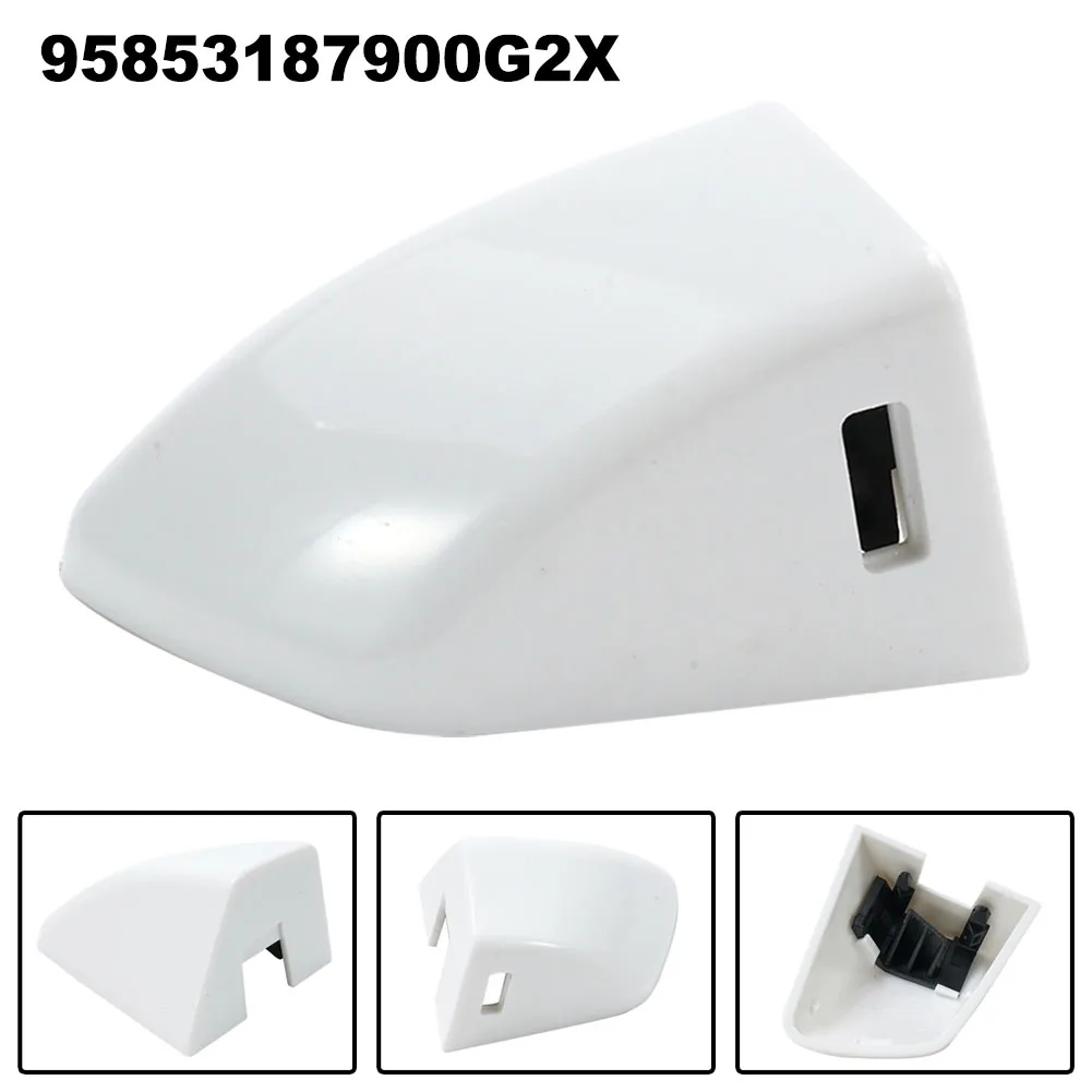 

1pc Car Exterior Door Handle Lock Cylinder Cover Black White 95853187900G2X For Porsche For Cayenne 11-17 Front Left Door Handle