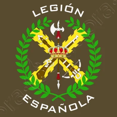 Фото Значок испанского легиона Ejezioneito Español футболка 100% хлопок с круглым вырезом летняя повседневная мужская футболка с коротким рукавом размер S-3XL №5