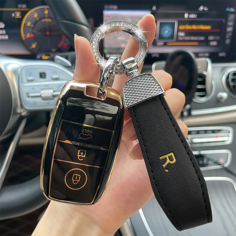 

Leather Car Key Case Cover For Kia K3 K5 K4 KX3 Optima Sorento Niro Soul 2015 2016 2017 2018 RIO K2 QL Ceed Sportage 2017 2018