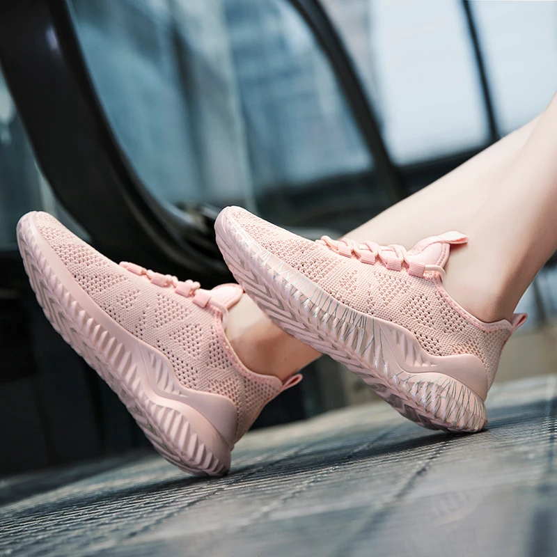 Summer Men Sneakers Women Running Shoes Breathable Walking Shoes Comfortable Platforms Outdoor Athletic Footwear Wear-resistant