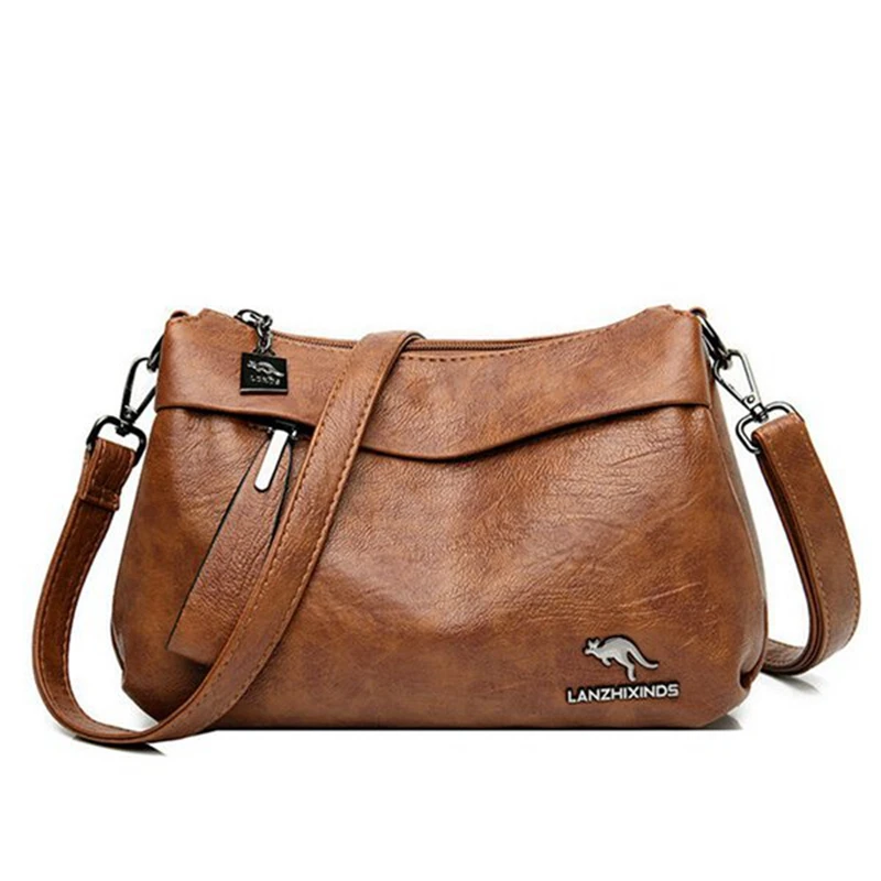 

Women's Bag Single Shoulder Bag Fashion Solid Color Soft Surface Large Capacity Trend Soft Leather Oblique Cross Bag