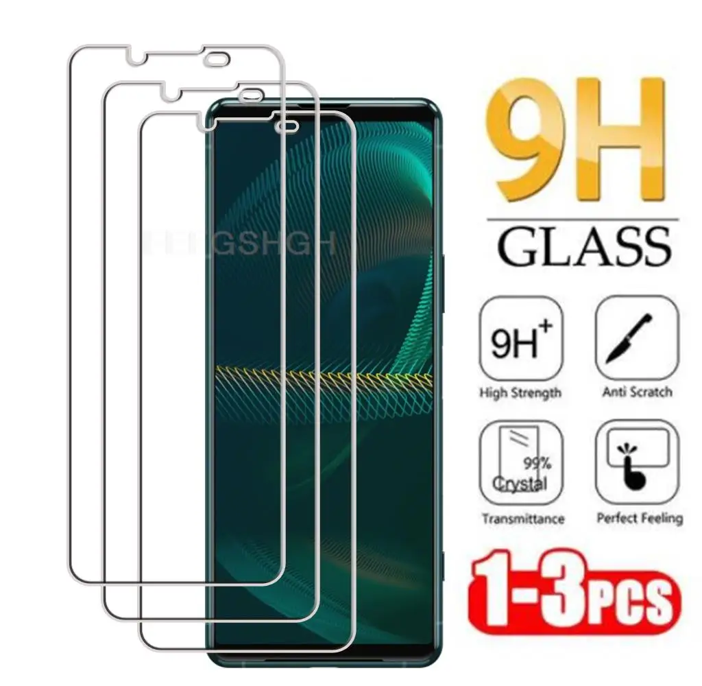 HD Оригинальное защитное закаленное стекло для Sony Xperia 1 II III IV 6,5 