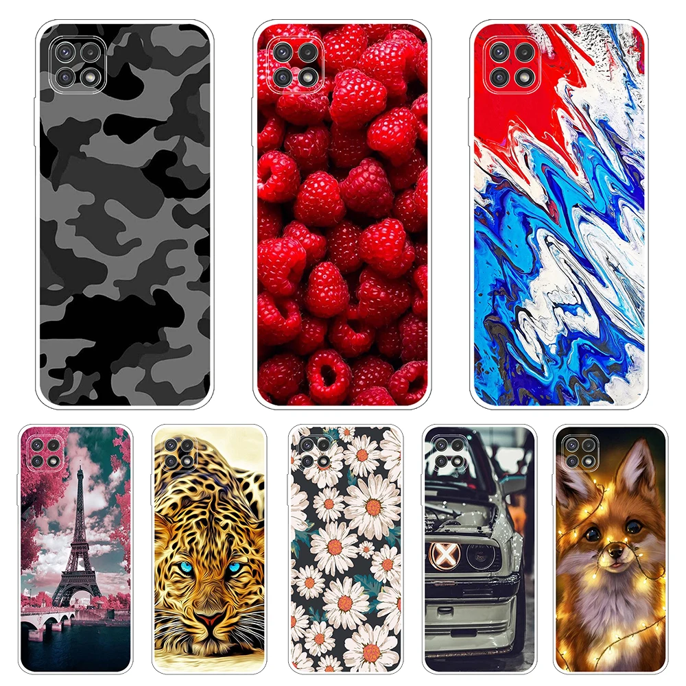 

For Coque Samsung A22 5G Case Transparent Soft TPU Silicon Phone Cover For Samsung Galaxy A225G A 22 Cases Camera Protection