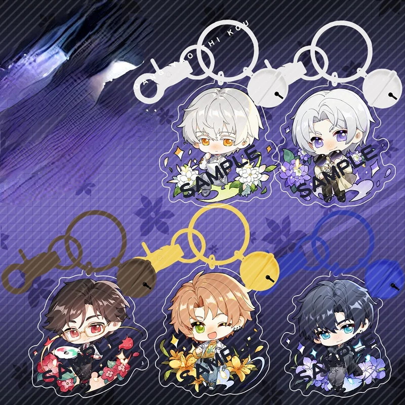 

Брелок для ключей Sariel для мужчин и женщин, подвеска в виде светлого и ночного аниме, с мультяшным рисунком, подарок