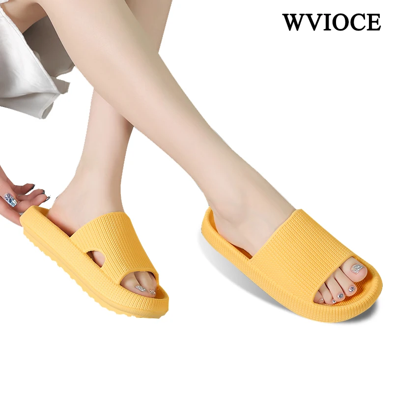 

WKPK Women Slipper Soft Leather Women's Fashion Indoor slippers Soft Resilient sole Increased Couple Shoes increase Sandals