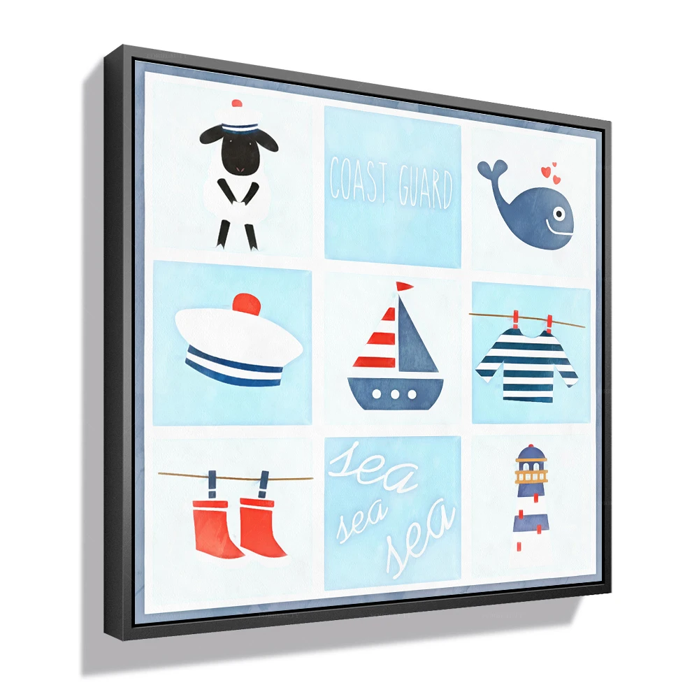 

Forbeauty Painting Baby Sailor Kid For Wall Decor (PS Framed Gallery Wrap)