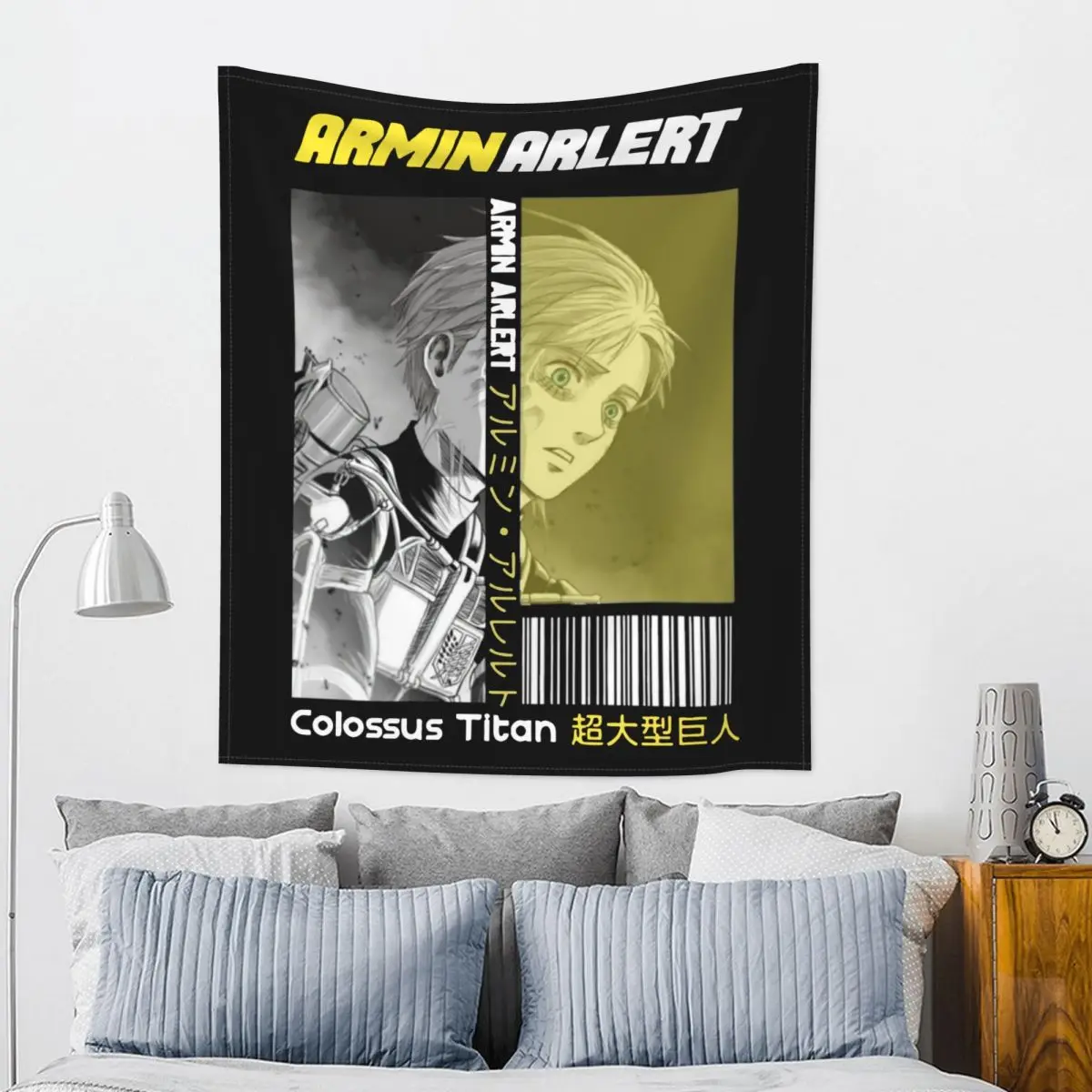 

Armin Arlert AOT Colossus Titan Attack On Titan Tapestry Bohemian Wall Hanging Shingeki no Kyojin Wall Decor Background Cloth